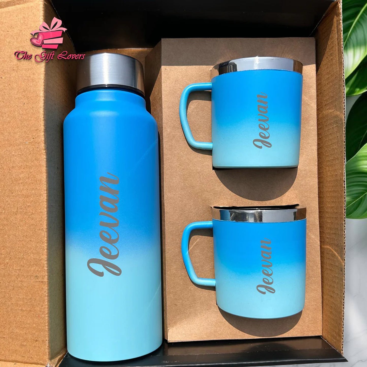Personalized Bottle and Mug Gift Set (3-in-1 Combo)
