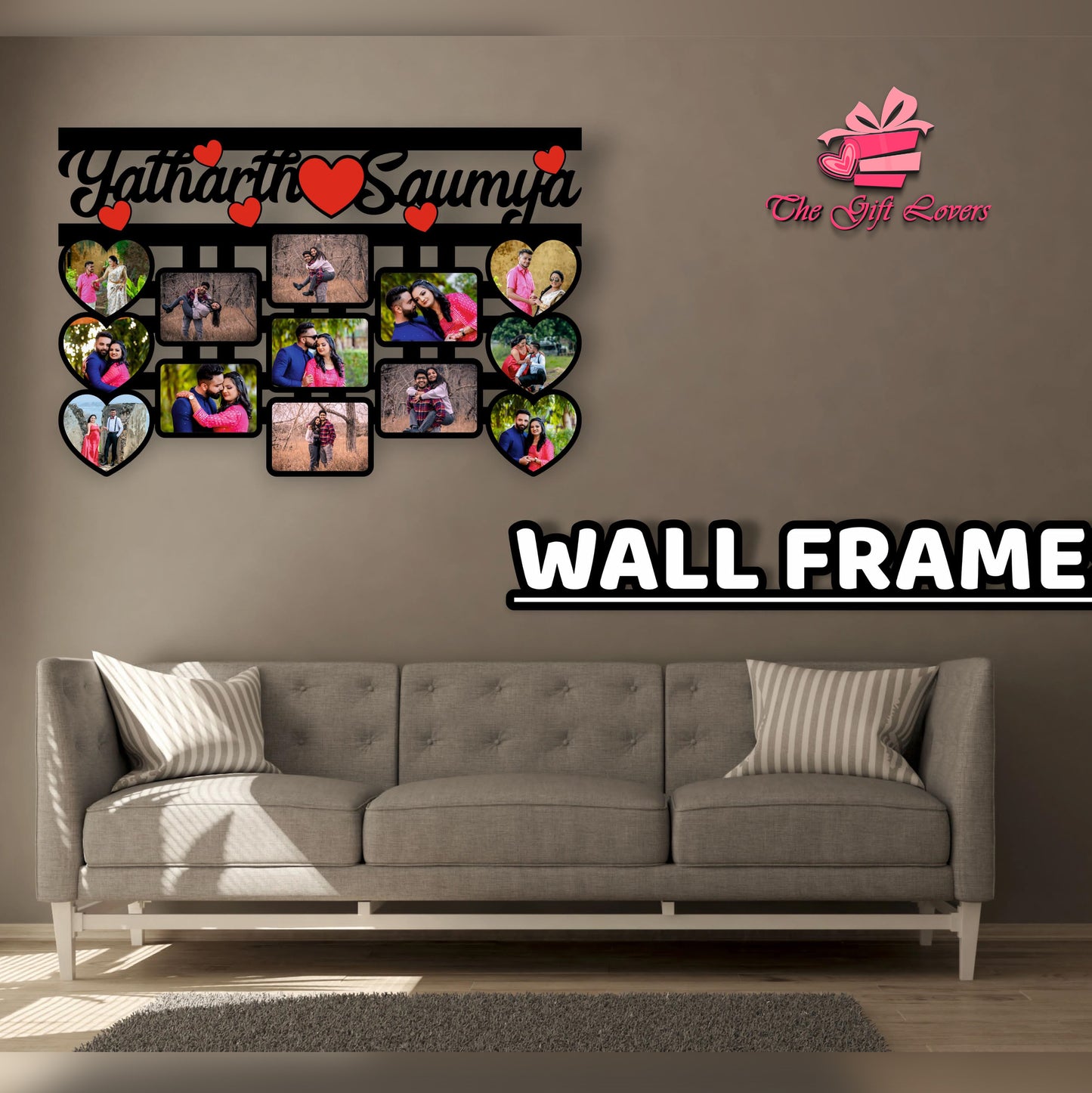 Heart-Themed Wall Frame