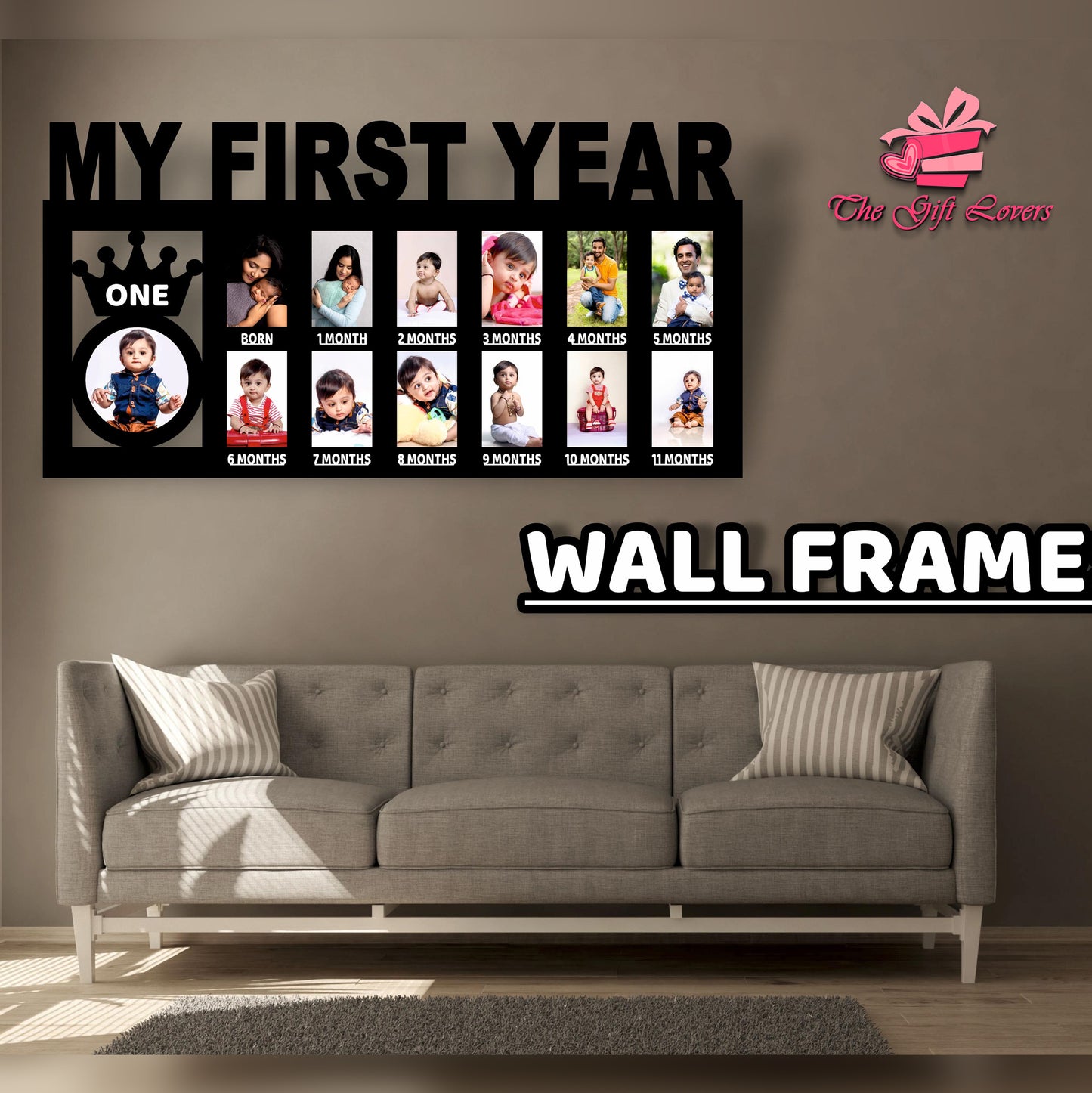 My First Year Baby Milestone Frame