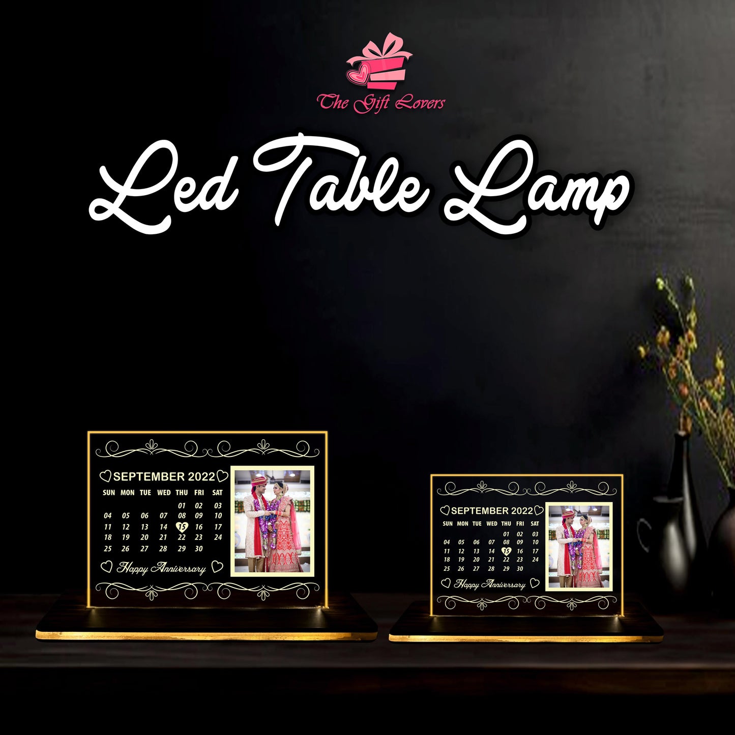 Stylish LED Night Lamp with Photo