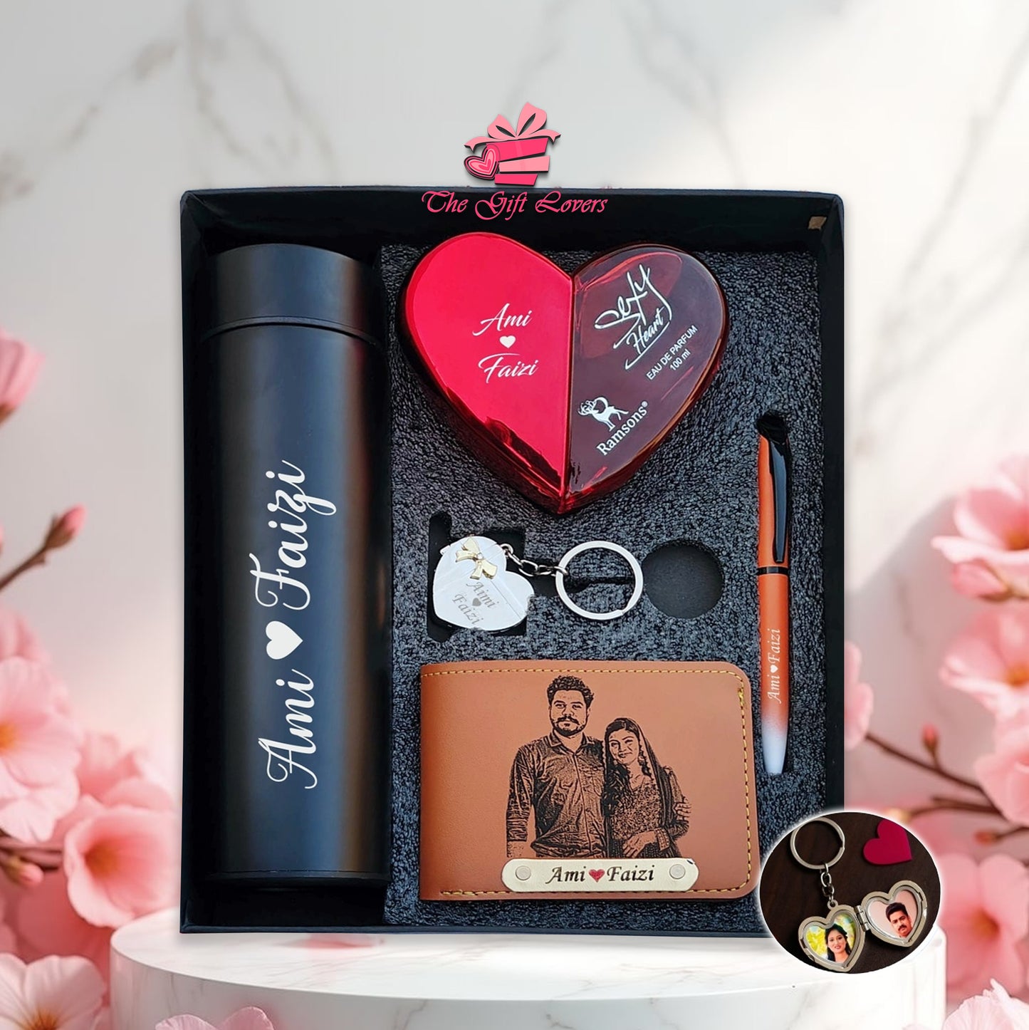 Personalized Sketch Wallet Hamper