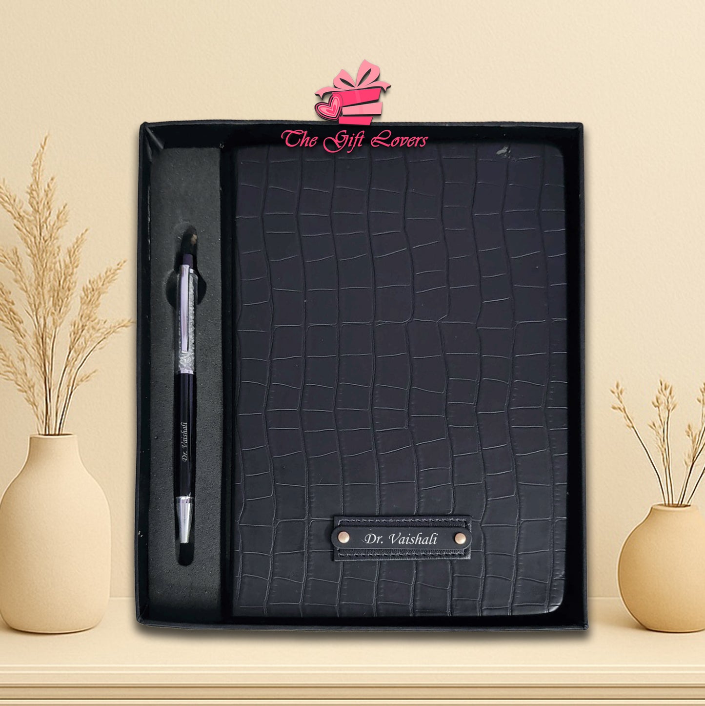 Premium Croc Diary & Pen Gift Set