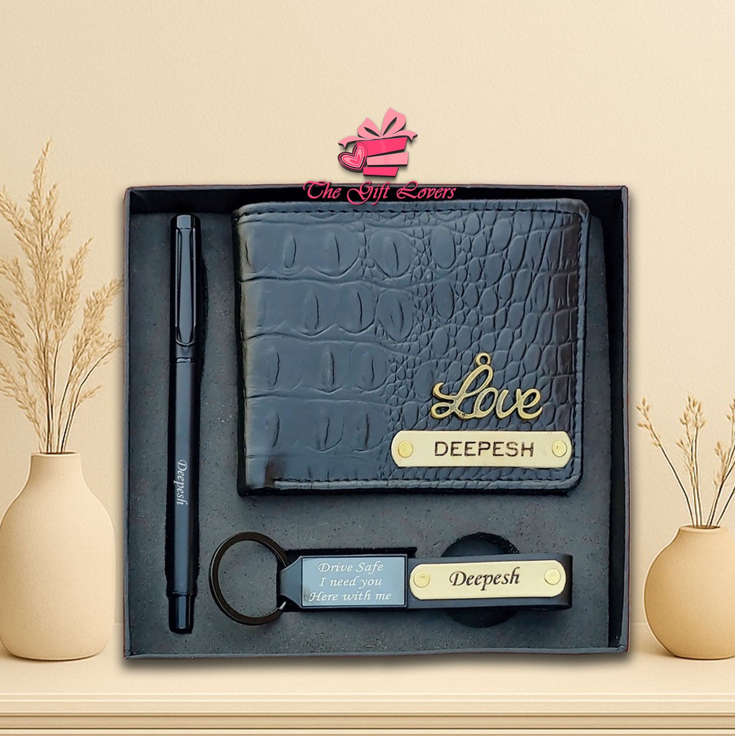 Premier Croc Leather Wallet Gift Set