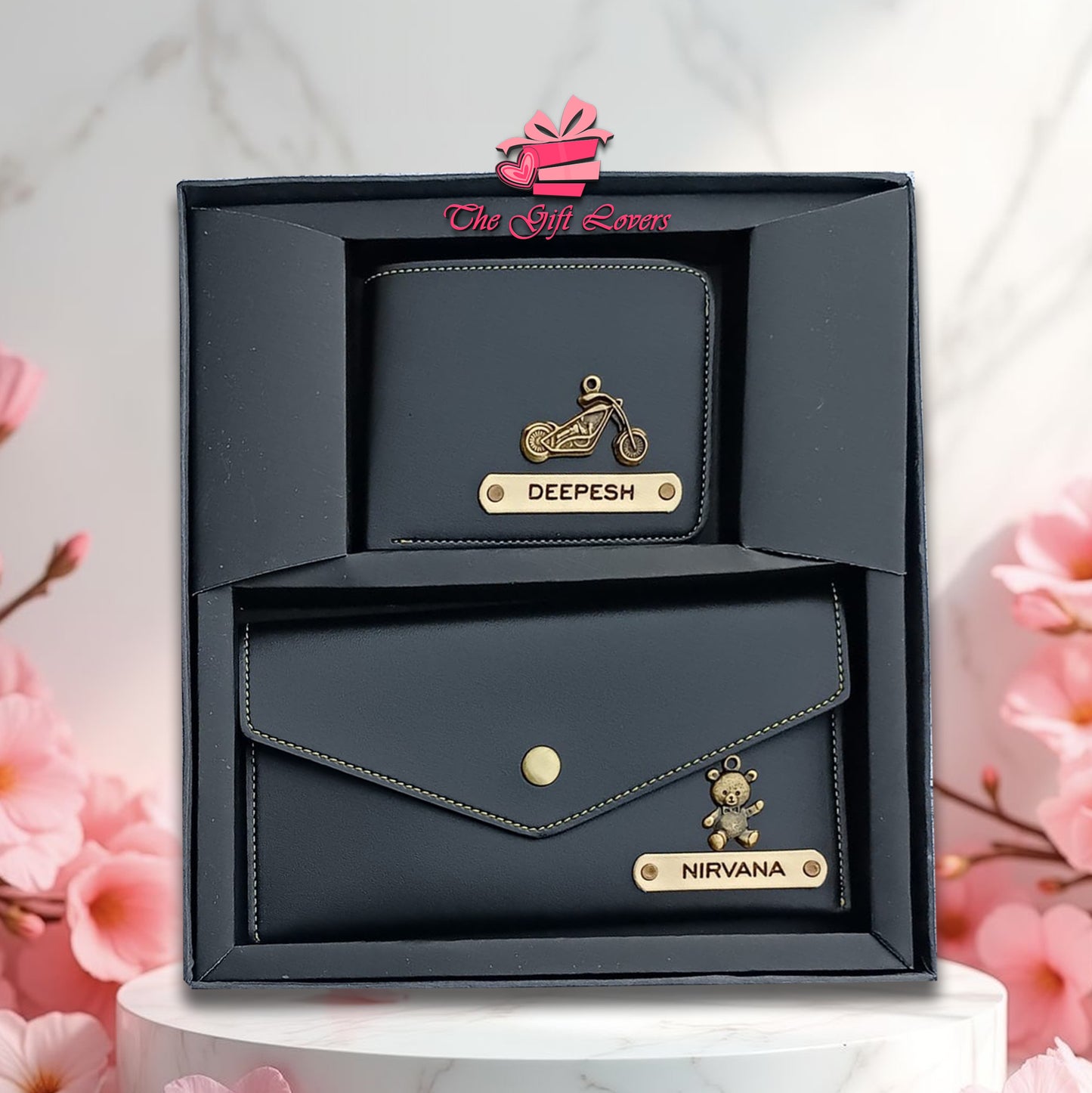 Personalized Wallet and Clutch Combo