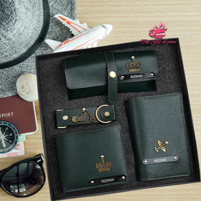 Personalized Leather Hamper with Name & Charms