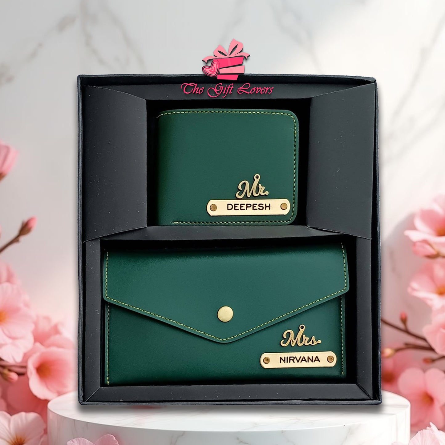Personalized Wallet and Clutch Combo