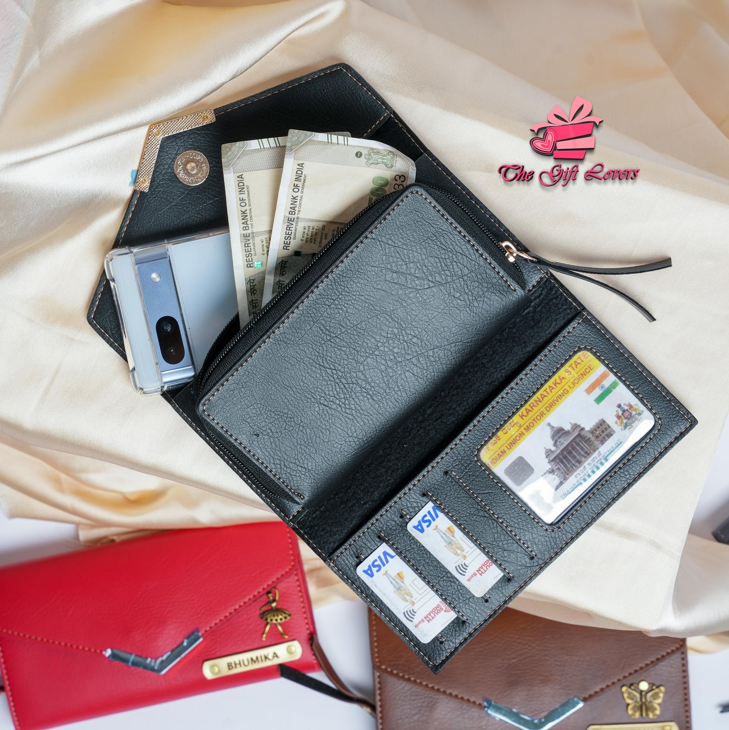 Personalized Nexon 3-Fold Women's Clutch – Stylish & Compact