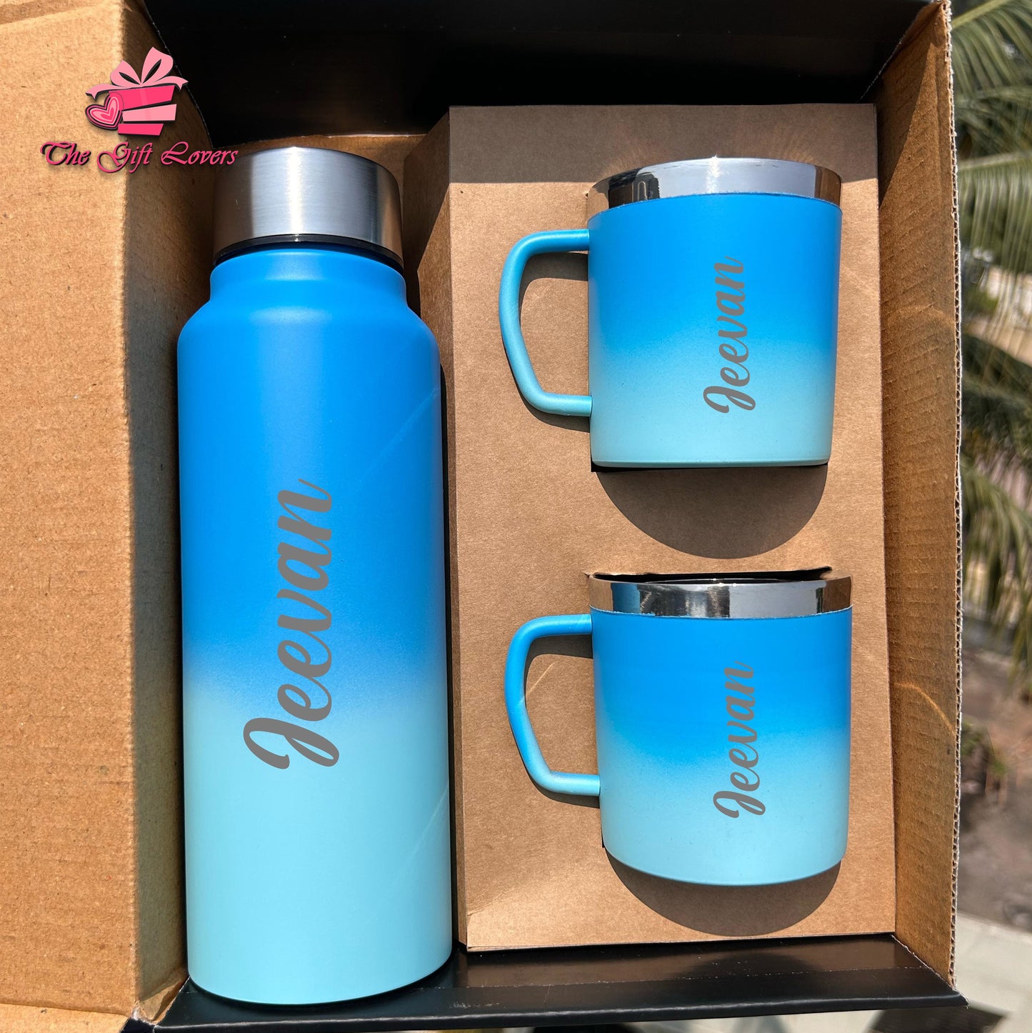 Personalized Bottle and Mug Gift Set (3-in-1 Combo)