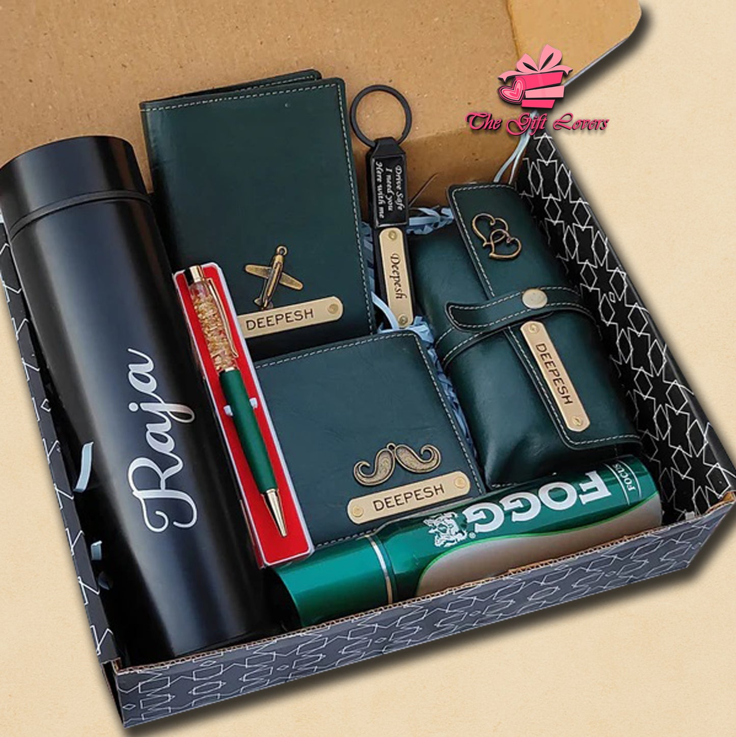 Deluxe Personalized Gift Set for Him