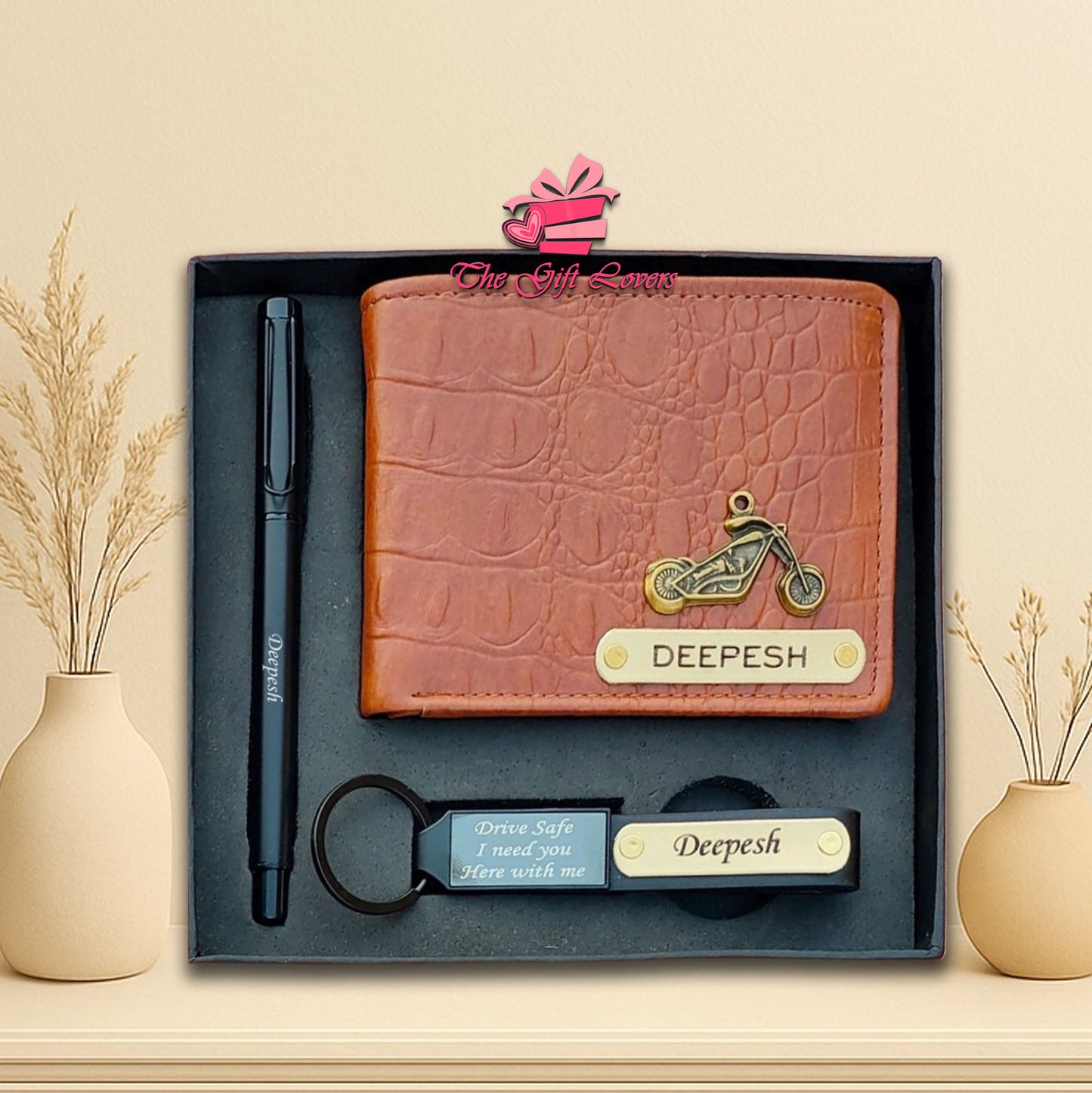 Premier Croc Leather Wallet Gift Set