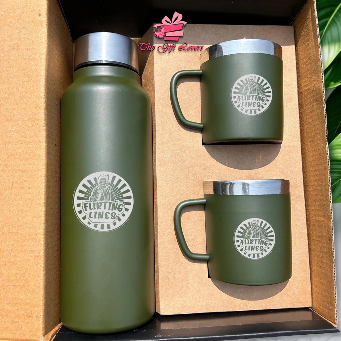 Personalized Bottle and Mug Gift Set (3-in-1 Combo)