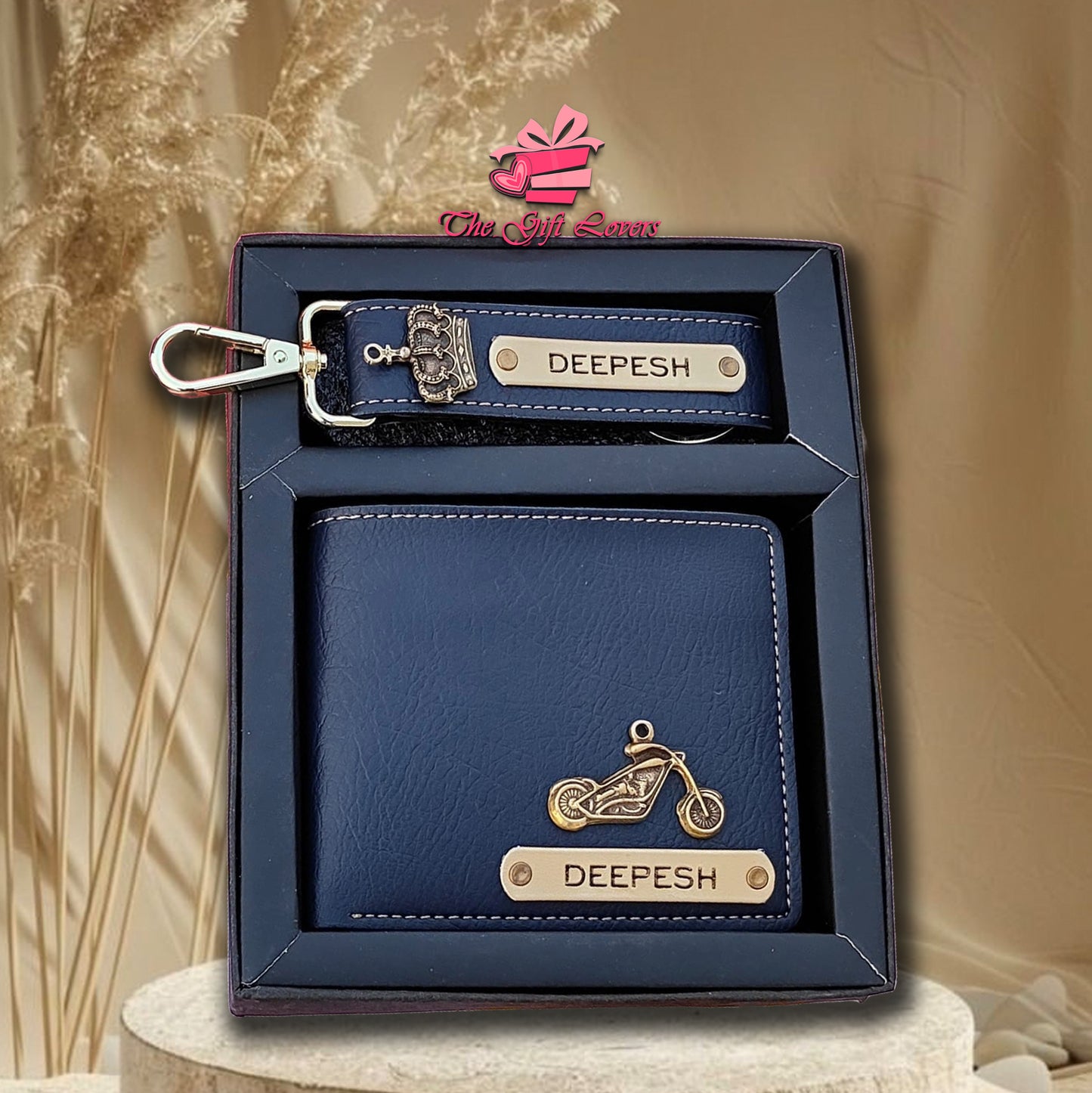 Personalized Wallet & Keychain Gift Set