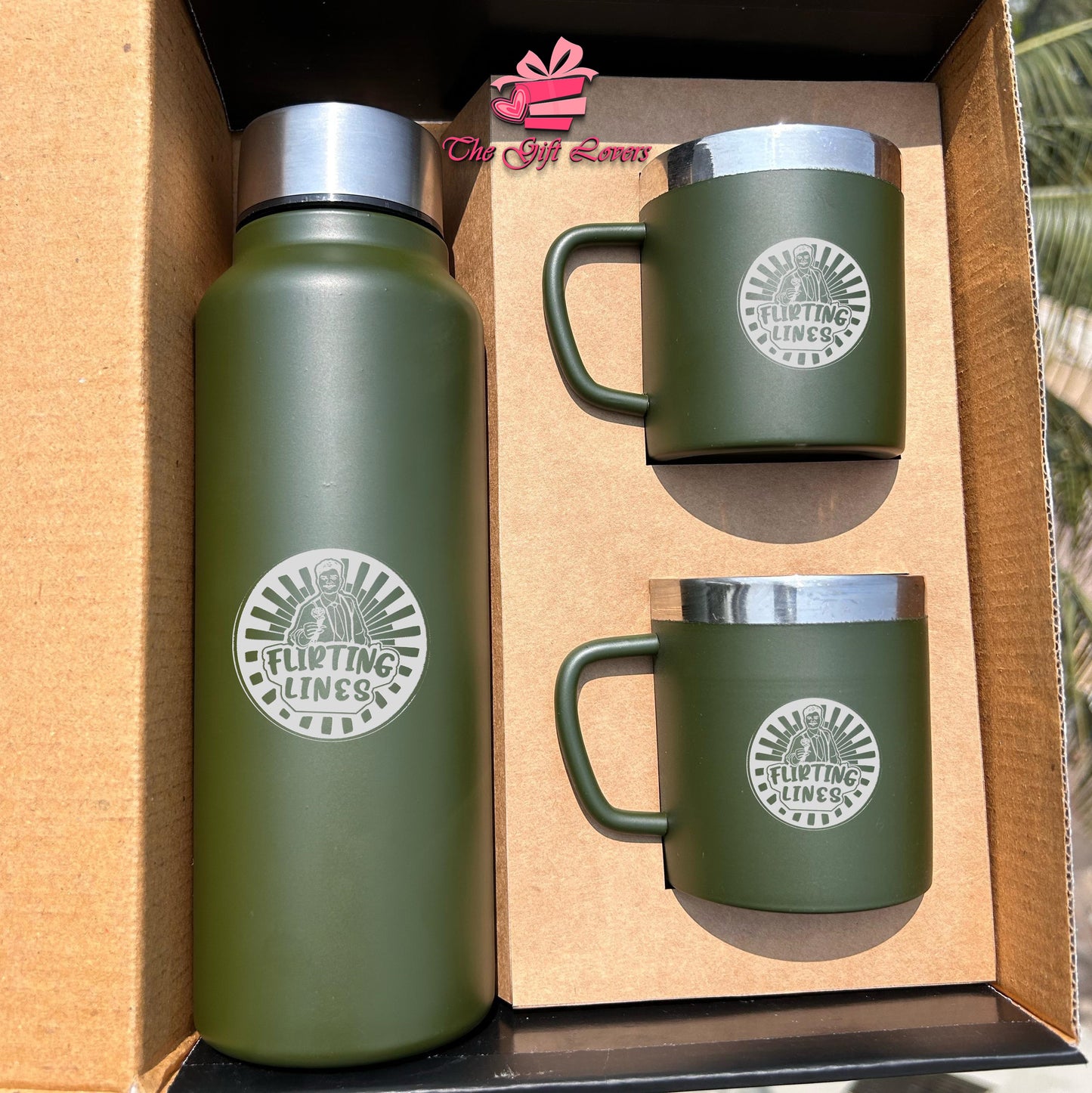 Personalized Bottle and Mug Gift Set (3-in-1 Combo)