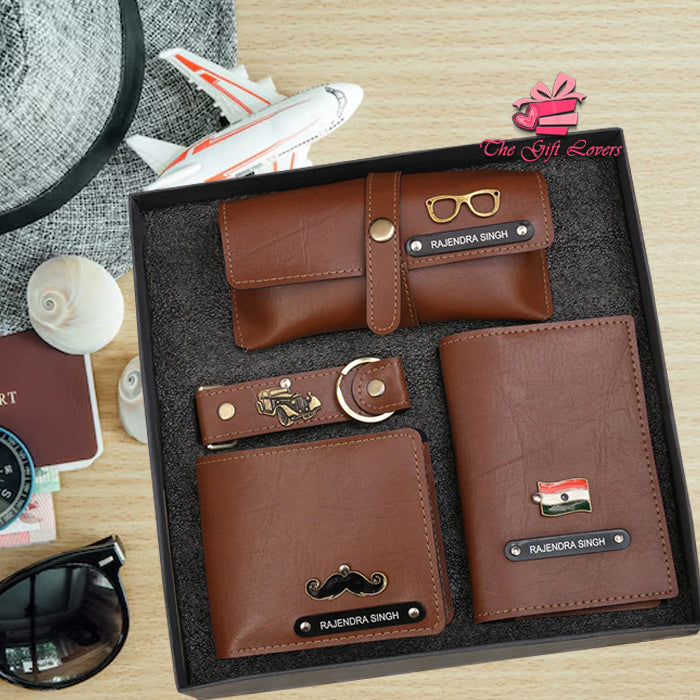 Personalized Leather Hamper with Name & Charms