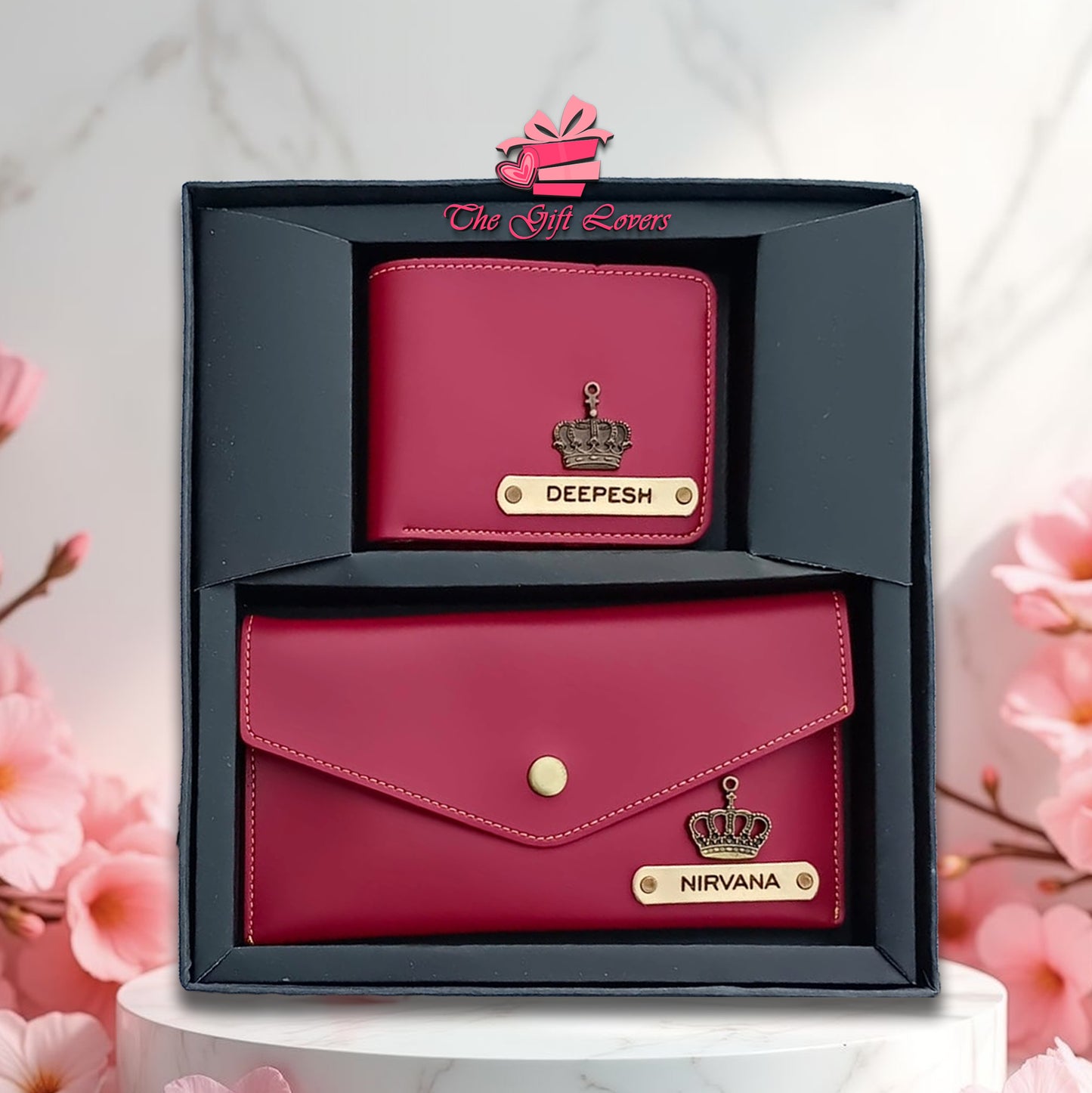 Personalized Wallet and Clutch Combo
