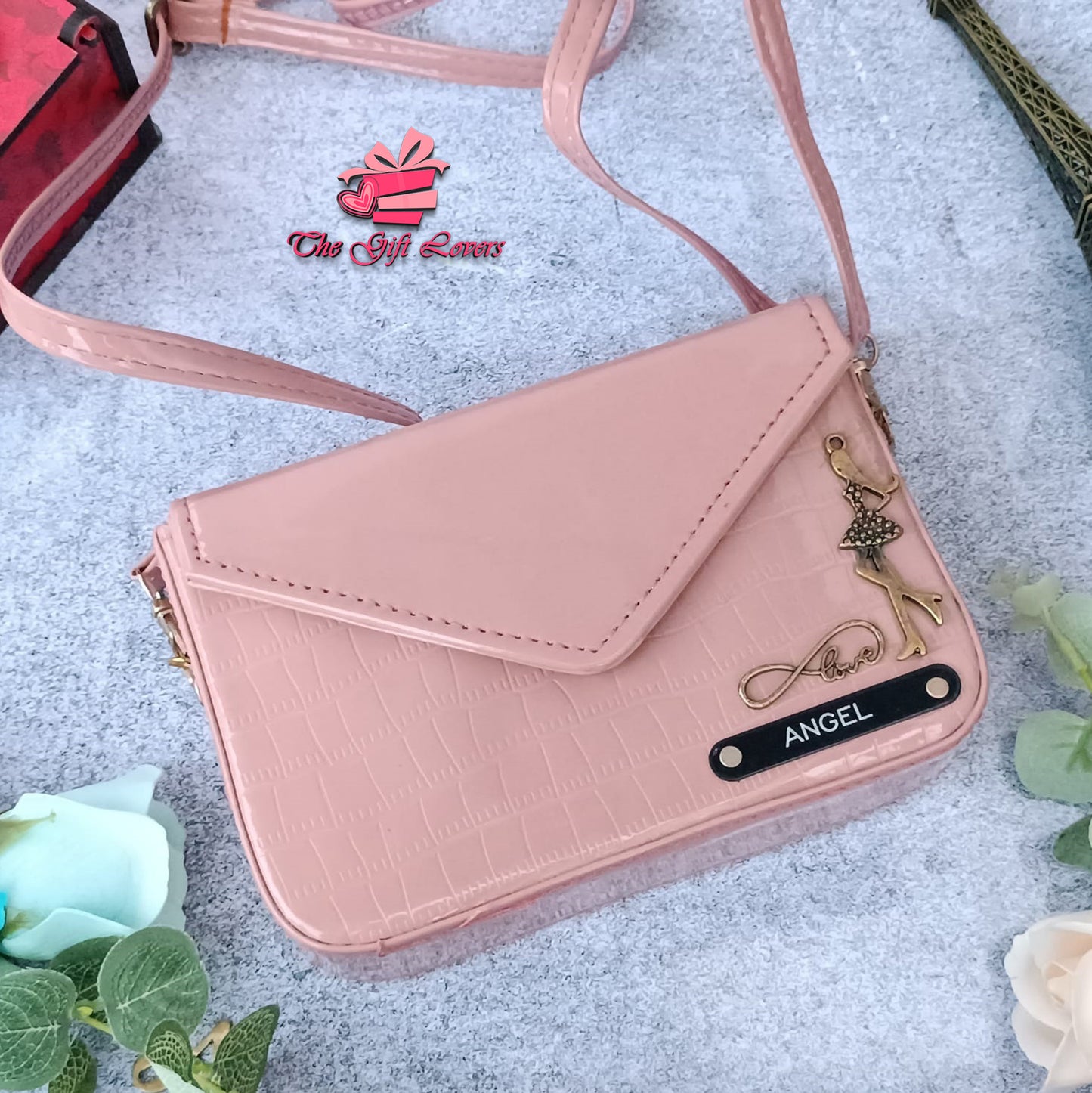 Custom Name Stylish Sling Bag for Women