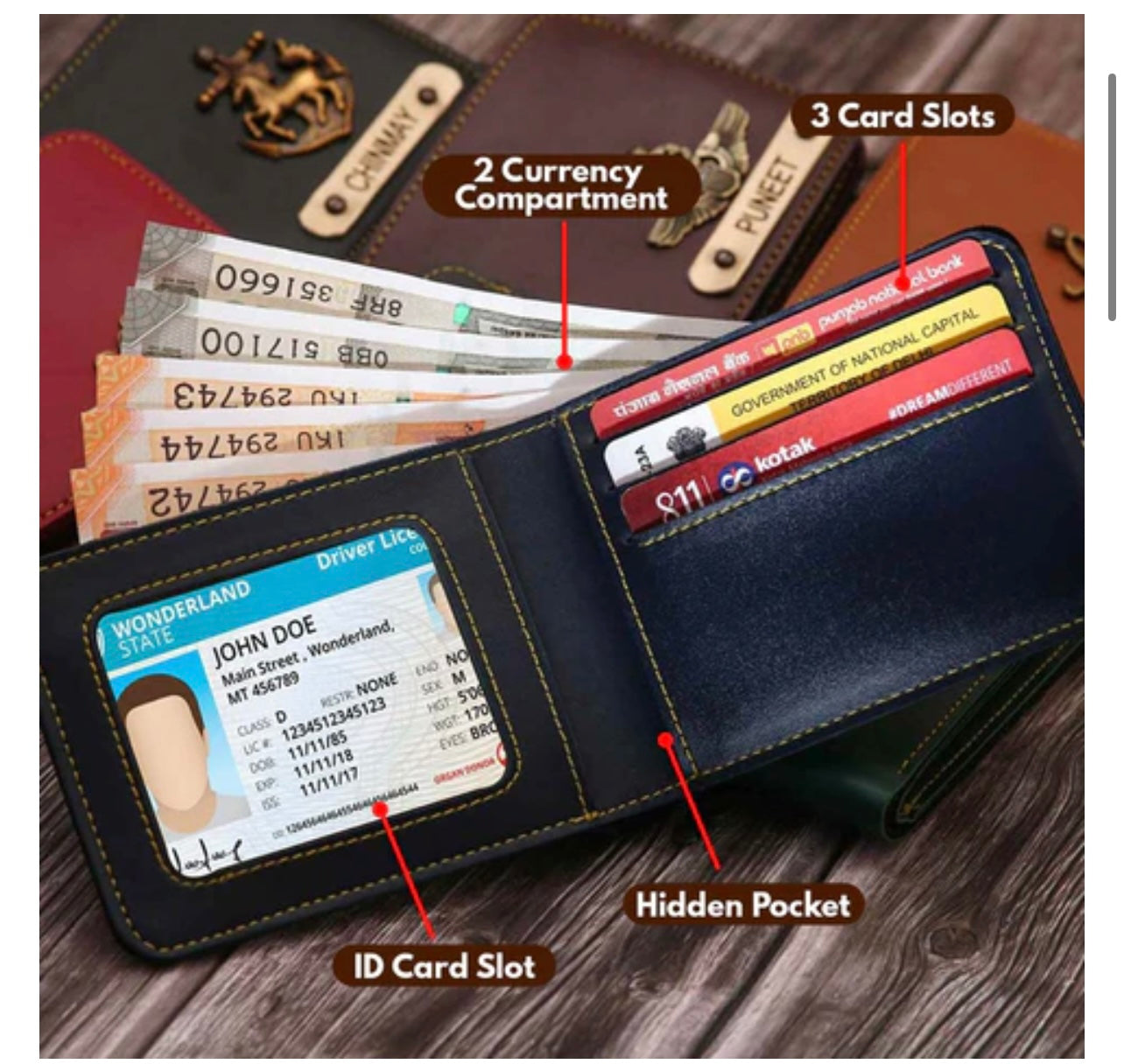 Personalized Wallet and Watch Gift Combo for Him