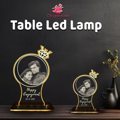 Heartwarming Table LED Lamp with Picture & Message