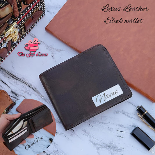 Custom Name Lexus Leather Wallet