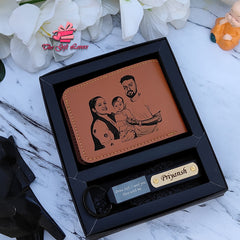 Sketch Art Wallet Combo – Stylish & Sentimental