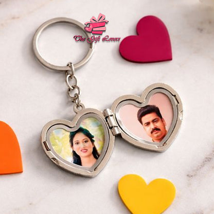 Personalized Valentine Gift Set for Him – Custom Wallet, Pen & Photo Keychain