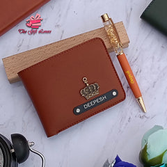 Personalized Wallet & Pen Gift Set