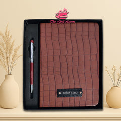 Premium Croc Diary & Pen Gift Set