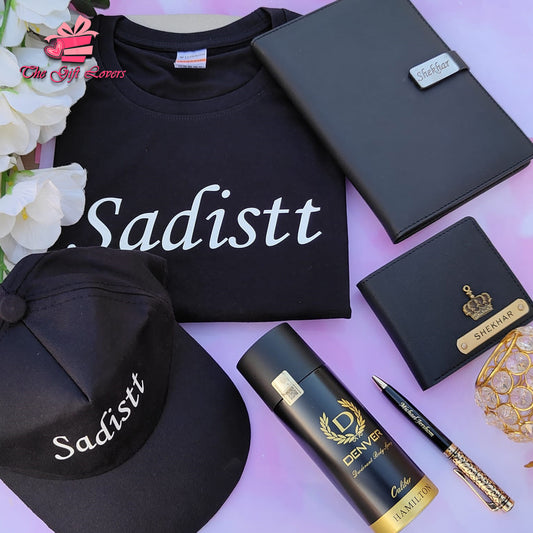 Stylish Custom Gift Box for Men – Wallet, Cap, Deo & More