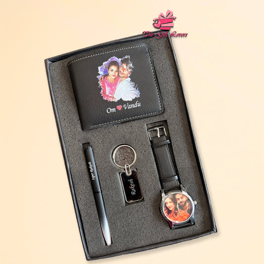Personalized Wallet Watch Keychain & Pen Combo