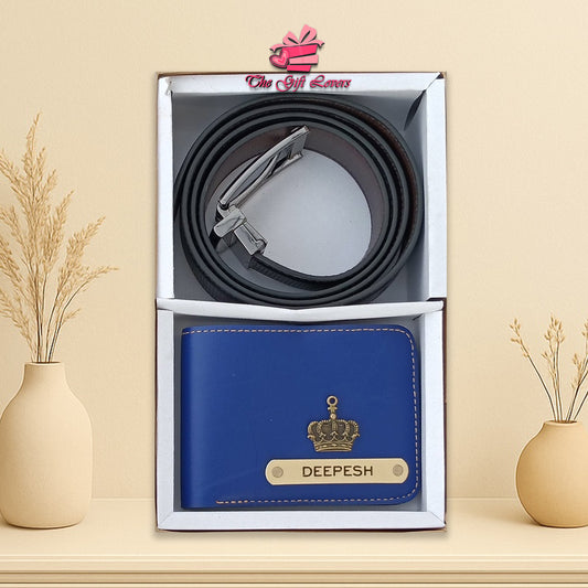 Royal Touch Combo: Personalized Wallet & Belt Set