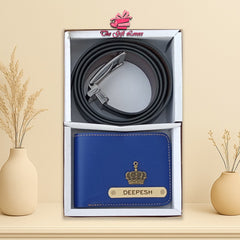 Royal Touch Combo: Personalized Wallet & Belt Set