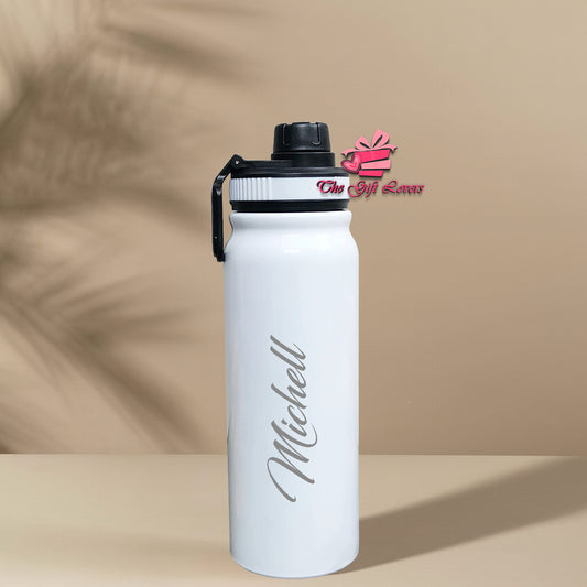 Personalized Stainless Steel Sipper Bottle 800 ML