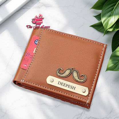 Personalized Wallet with Couple Name& Charm