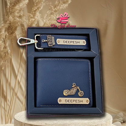 Personalized Wallet & Keychain Gift Set