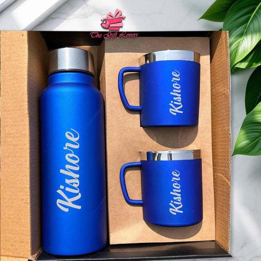 Personalized Bottle and Mug Gift Set (3-in-1 Combo)