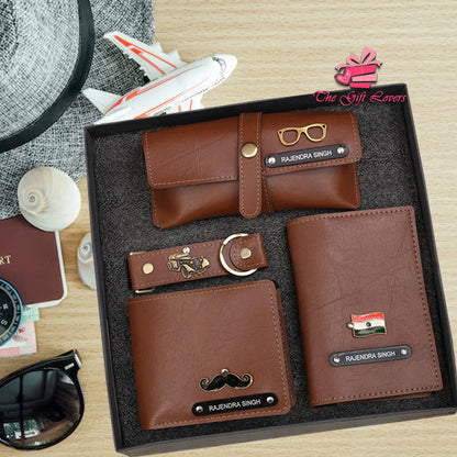 Personalized Leather Hamper with Name & Charms