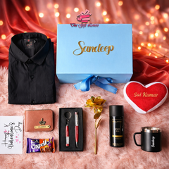 Personalized Valentine Gift Box for Him | Premium Men’s Gift Hamper with Name