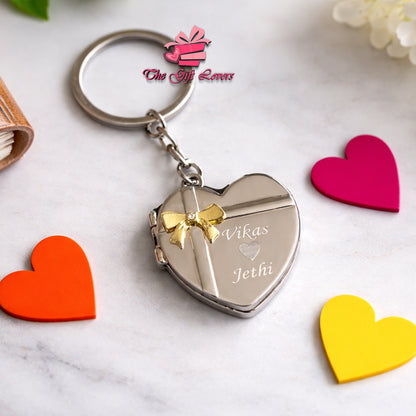 Personalized Valentine Gift Set for Him – Custom Wallet, Pen & Photo Keychain