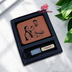 Sketch Art Wallet Combo – Stylish & Sentimental